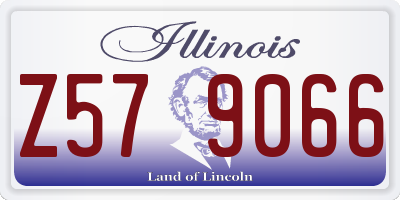 IL license plate Z579066
