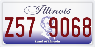 IL license plate Z579068