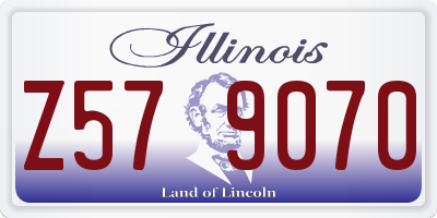 IL license plate Z579070