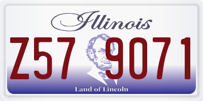 IL license plate Z579071