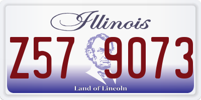 IL license plate Z579073