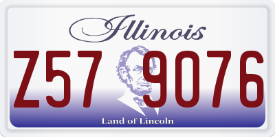 IL license plate Z579076