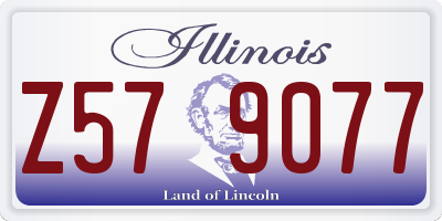 IL license plate Z579077