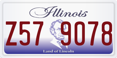 IL license plate Z579078