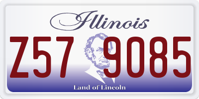 IL license plate Z579085