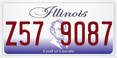 IL license plate Z579087