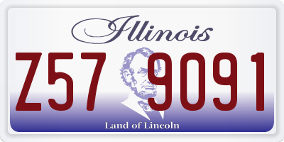 IL license plate Z579091