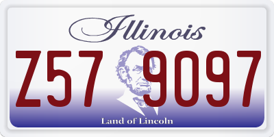 IL license plate Z579097