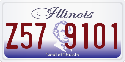 IL license plate Z579101
