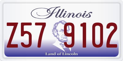 IL license plate Z579102