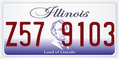 IL license plate Z579103