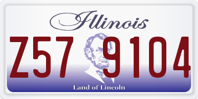 IL license plate Z579104