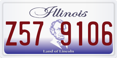 IL license plate Z579106