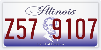 IL license plate Z579107