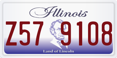 IL license plate Z579108
