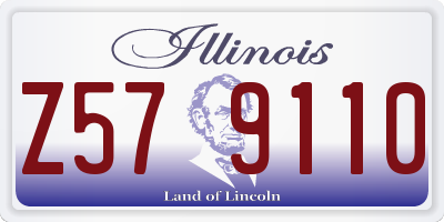 IL license plate Z579110