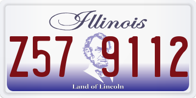 IL license plate Z579112