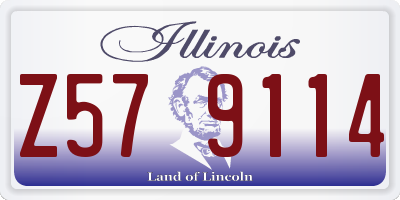 IL license plate Z579114