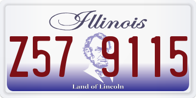 IL license plate Z579115