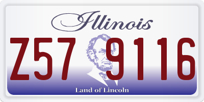 IL license plate Z579116