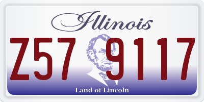 IL license plate Z579117