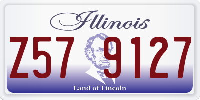 IL license plate Z579127