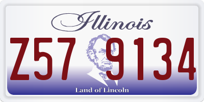 IL license plate Z579134
