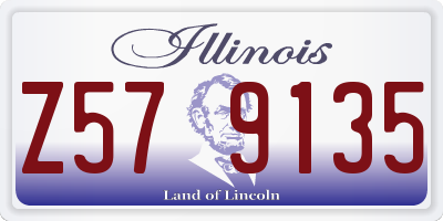 IL license plate Z579135