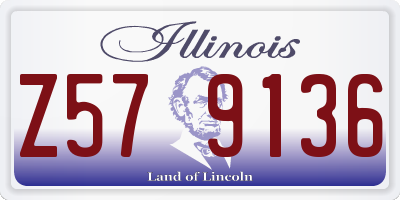 IL license plate Z579136