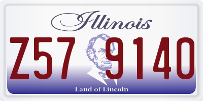 IL license plate Z579140