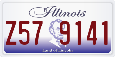 IL license plate Z579141