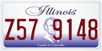 IL license plate Z579148