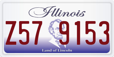 IL license plate Z579153