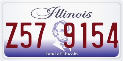 IL license plate Z579154