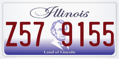 IL license plate Z579155