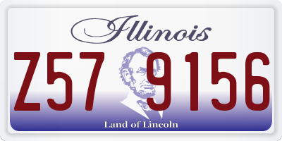 IL license plate Z579156