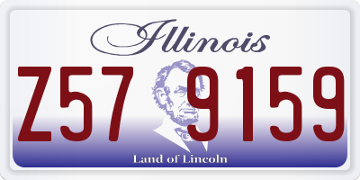 IL license plate Z579159