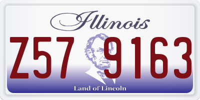 IL license plate Z579163