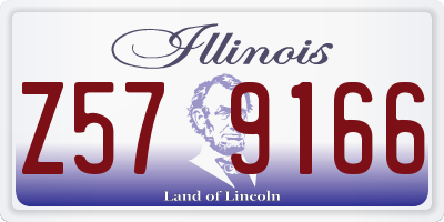 IL license plate Z579166