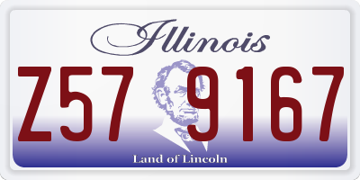 IL license plate Z579167
