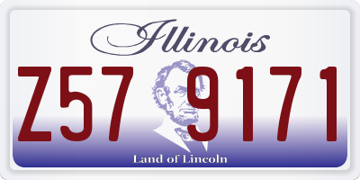 IL license plate Z579171