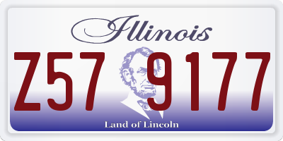 IL license plate Z579177