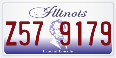 IL license plate Z579179