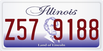 IL license plate Z579188