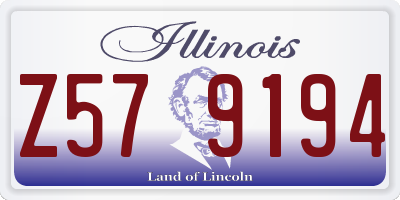 IL license plate Z579194