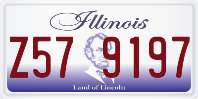 IL license plate Z579197