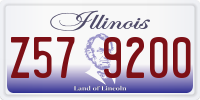 IL license plate Z579200
