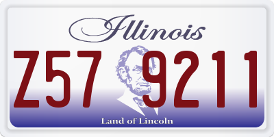IL license plate Z579211