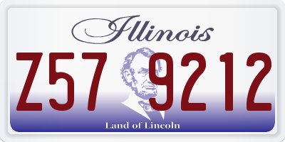 IL license plate Z579212