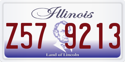 IL license plate Z579213